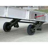 SY-257230 30 L x 74 W - 25000 lb Capacity Vestil Aluminum Yard Ramp with Steel Grating 2