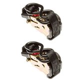 Strap-Retractable-1-2 1 x 6 Retractable Ratchet Strap with S-Hooks - 2-Pack