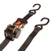 Strap-Retractable-1-2 1 x 6 Retractable Ratchet Strap with S-Hooks - 2-Pack 2