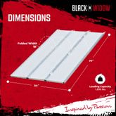 TFS-7754 6 5 L x 54 W Black Widow Aluminum Extra-Wide Punch Plate Folding ATV Ramp AI2