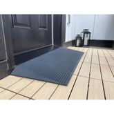 THRBE-150-SG 14 L x 40 W x 15 H - Storm Grey - EZ-ACCESS TRANSITIONS Rubber Modular Threshold Ramp