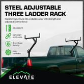 TLR-3-V2 Elevate Outdoor Steel Adjustable Three Ladder Rack AI2