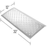 TR3212 12 L x 32 W - Silver Spring Aluminum EZ-Traction Threshold Ramps 1