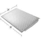 TR3624C 24 L x 36 W - Aluminum EZ-Traction Curb Ramp 6