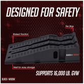 TS297 Black Widow Stackable Plastic Service Ramps - 16000 lb GVW Capacity EI2