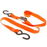 VH-Strap-C-O-8 1 x 6 Cam Buckle Straps with S-Hooks - Orange 8-Pack 3