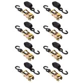 VH-Strap-R-8 1 x 6 Ratchet Strap Tie-Downs with S-Hooks - 8-Pack
