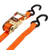 VH-Strap-R-O-8 1 x 6 Ratchet Straps with S-Hooks - Orange 8-Pack 1