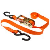 VH-Strap-R-O-8 1 x 6 Ratchet Straps with S-Hooks - Orange 8-Pack 3