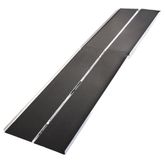 CL-WCMF-11 11 L Silver Spring Aluminum Multi-Fold Wheelchair Ramp