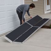 CL-WCMF-12 12 L Silver Spring Aluminum Multi-Fold Wheelchair Ramp WCMF-12__1