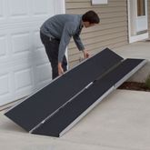 WCMF-5 5 L Silver Spring Aluminum Multi-Fold Wheelchair Ramp 2