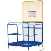 WP-3636-84B-DD Vestil Dual Door Work Platform with 84 H Back - 36 W x 36 L 1