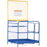 WP-3636-84B Vestil Work Platform with 84 H Back - 36 W x 36 L