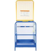 WP-3648-84B-DD Vestil Dual Door Work Platform with 84 H Back - 36 W x 48 L