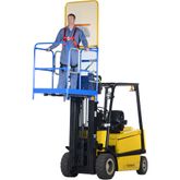 WP-3648-84B-DD Vestil Dual Door Work Platform with 84 H Back - 36 W x 48 L 2