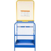 WP-3648-84B Vestil Work Platform with 84 H Back - 36 W x 48 L 2