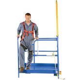 WP-3648-84B Vestil Work Platform with 84 H Back - 36 W x 48 L 3