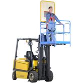 WP-3648-84B Vestil Work Platform with 84 H Back - 36 W x 48 L 4