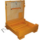 WP-3737-FD-84B Vestil Folding Work Platform with 84 H Back - 37 W x 37 L 1