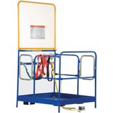 WP-4848-84B-DD-FF Vestil Full Featured Dual Door Work Platform with 84 H Back - 48 W x 48 L