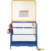 WP-4848-84B-DD-FF Vestil Full Featured Dual Door Work Platform with 84 H Back - 48 W x 48 L 2