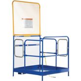 WP-4848-84B-DD Vestil Dual Door Work Platform with 84 H Back - 48 W x 48 L