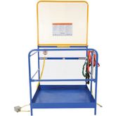 WP-4848-84B-FF Vestil Full Featured Work Platform with 84 H Back - 48 W x 48 L 2