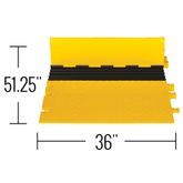 WSA-125-KIT3-HS 5-Channel Yellow Jacket AMS Cable Protector and ADA Ramp Kit 3 for 125 Dia Cables 1