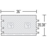 WSA-125-RFAH-DY Female Ramp for 5-Channel Yellow Jacket AMS Cable Protector for 125 Dia Cables 3