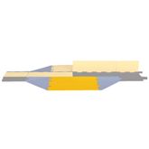 WSA-125-RMAH-DY Male Ramp for 5-Channel Yellow Jacket AMS Cable Protector for 125 Dia Cables 2