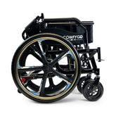 X1-SE-BLK ComfyGo Manual Wheelchair 24 Quick-Detach Aluminum Wheels - Black 5