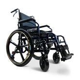 X1-SE-BLU ComfyGo Manual Wheelchair 24 Quick-Detach Aluminum Wheels - Blue