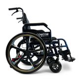 X1-SE-BLU ComfyGo Manual Wheelchair 24 Quick-Detach Aluminum Wheels - Blue 4