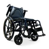 X1-SE-BLU ComfyGo Manual Wheelchair 24 Quick-Detach Aluminum Wheels - Blue 5