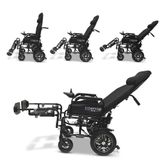 X9-BLK ComfyGo 12AH Remote-Controlled Electric Wheelchair with Auto-Recline  Lifting Leg Rests - Black 3