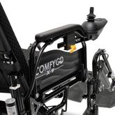 X9-BLK ComfyGo 12AH Remote-Controlled Electric Wheelchair with Auto-Recline  Lifting Leg Rests - Black 6