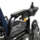 X9-MAX-BLU ComfyGo 20AH Remote-Controlled Electric Wheelchair with Auto-Recline  Lifting Leg Rests - Blue 6