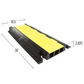 YJ3-225-YB 3-Channel Yellow Jacket Cable Protector for 2125 Dia Cables 2