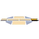 YJ5I-125-F-YB Female Interconnect for 5-Channel Yellow Jacket AMS Cable Protector for 125 Dia Cables 1