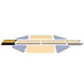 YJ5I-125-M-YB Male Interconnect for 5-Channel Yellow Jacket AMS Cable Protector for 125 Dia Cables 1