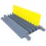GG3x225-YGRY 3-Channel Grip Guard Cable Protector for 225 Dia Cables -GrayYellow