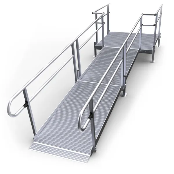 Harmar Elevation 15ft Straight Modular Ramp with 4ft Platform with ...