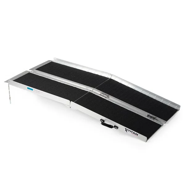 Used Discount Ramps Titan Ramps 5' Multifold Aluminum Wheelchair Ramp - 600 lb. | Discount ...