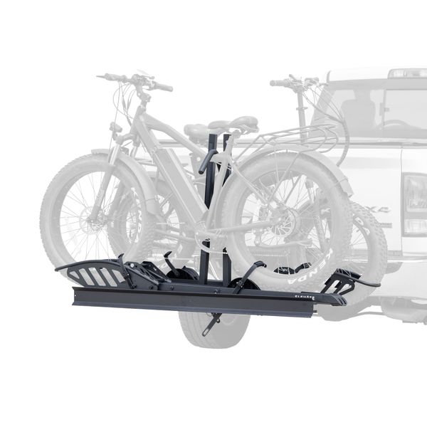 2 EBike Rack With Ramp, 2" Hitch Mounted Carrier Bike Racks Platform, 200 LBS Max Loading