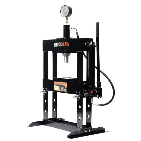 Black Widow Shop Press, 10-Ton, Benchtop, Hydraulic | Discount Ramps