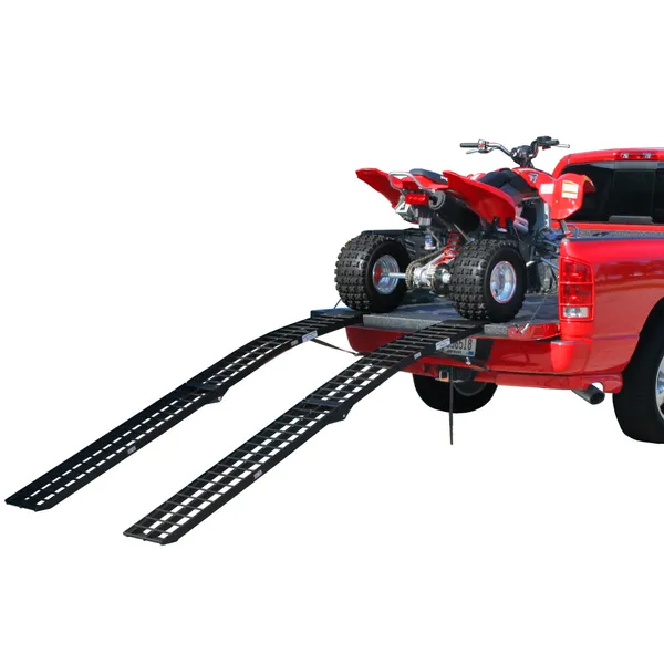 Black Widow Aluminum Folding Arched Dual Runner ATV Ramps | Discount Ramps