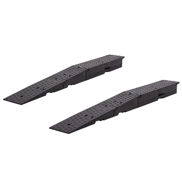 Rubble Container Ramps Guardian Rubber Container Ramps w/Wheel Levelers - 95x11x8 | Discount Ramps