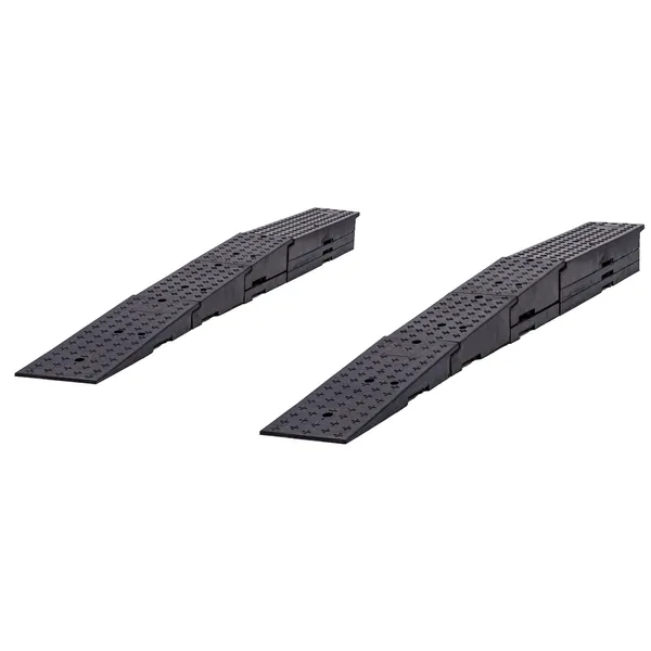 Rubble Container Ramps Guardian Rubber Container Ramps w/Wheel Levelers - 117x11x8 | Discount ...
