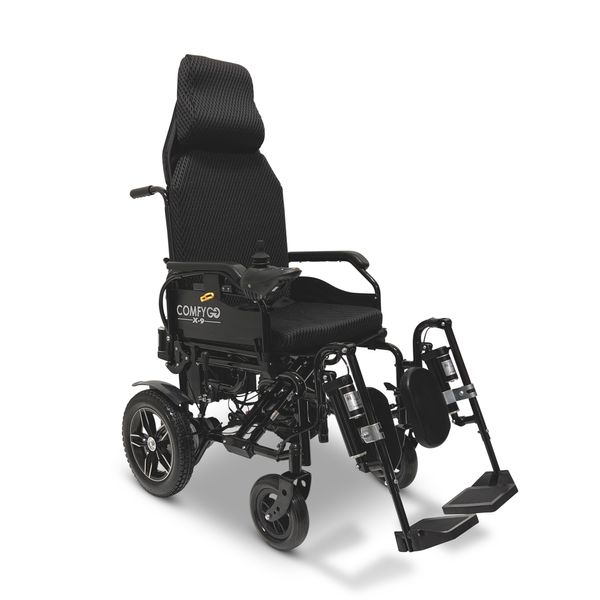 REMO クイーカ Chalo Eduardo シグネチャー・モデル ComfyGo 12AH Electric Auto-Reclining Wheelchair, Black | Discount